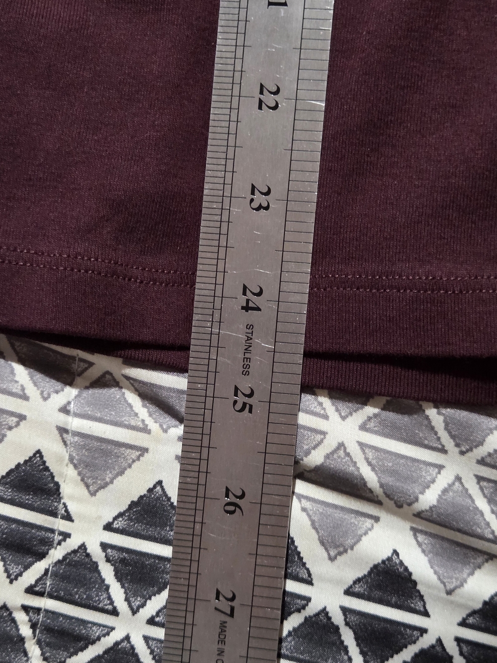 J.Crew Perfect Fit Wine Plum Long Sleeve Crew Neck Cotton Knit Tee Top L Casual - Picture 6 of 6